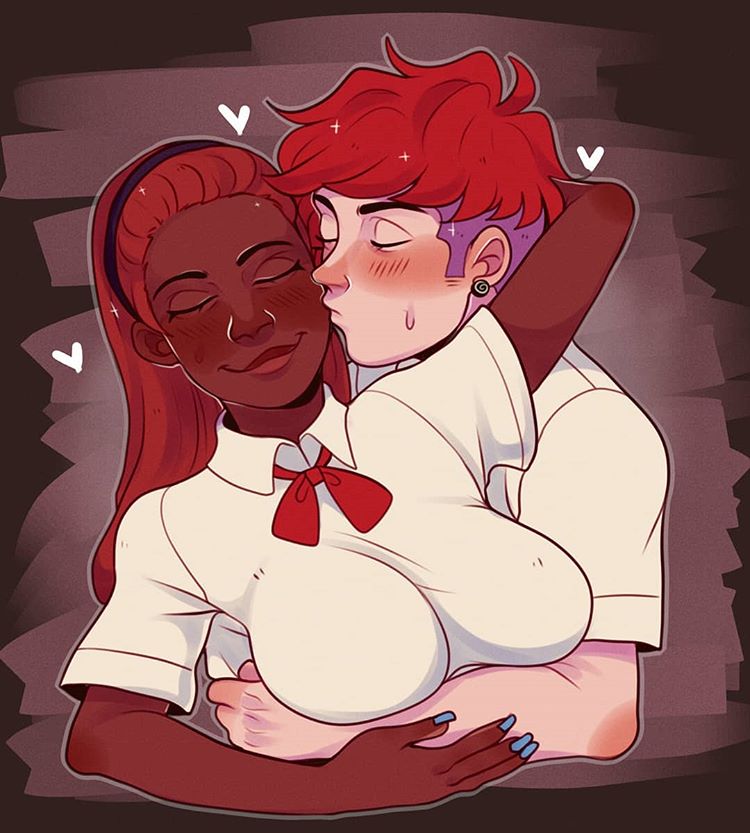 aiden_fox_(fnafhs) blush breasts clothed dark-skinned_female dark_skin fnafhs fnafhs_z3ro foxy_(fnafhs) tagme toddy_(fnafhs) zusurumiya