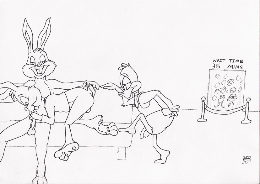 2008 age_difference anthro bugs_bunny bunny buster_bunny duck fur furry furry_only gay handjob interspecies lineup looney_tunes male male_only mammal multiple_males no_humans plucky_duck prostitution rabbit smooth_fur threesome tiny_toon_adventures voyeur warner_brothers yaoi