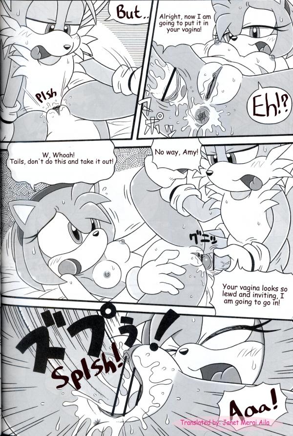 amy_rose anthro censored comic female fur furry_bomb hedgehog male mitsuharu_takura penis sonic_(series) sonic_the_hedgehog straight tails