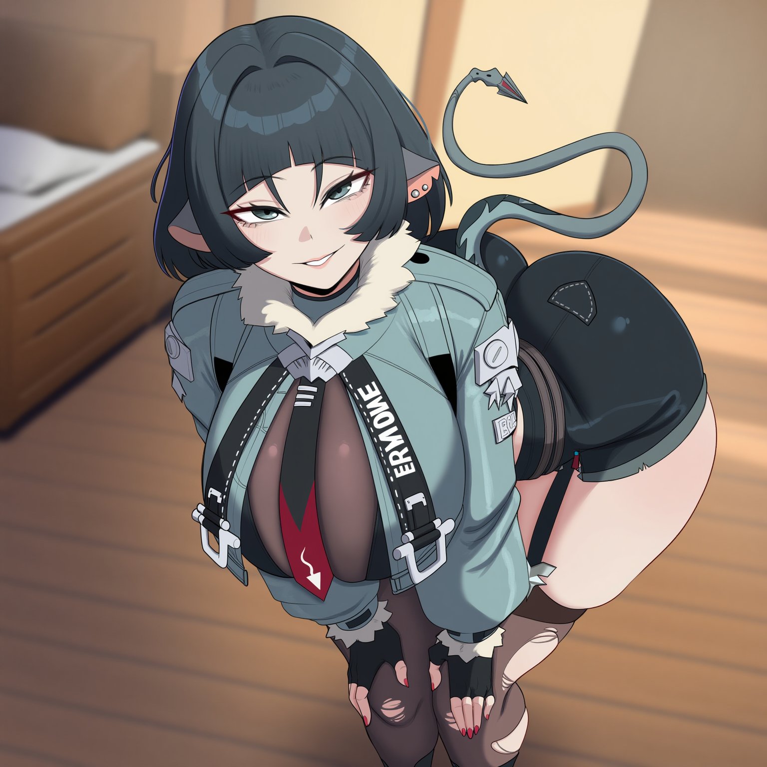 1girls, ai generated, animal ears, ass, big ass, big breasts, breasts, creamy ai, female, female only, jane doe (zenless zone zero), mouse ears, mouse girl, tagme, tail, thick thighs, thighs, weird proportions, zenless zone zero