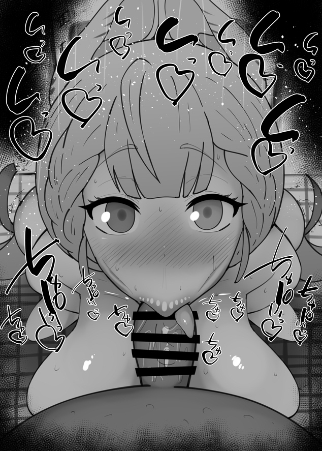 :>=, 1boy, 1girls, alice thymefield, bare shoulders, big penis, black and white, blush, braid, breasts, censored, dark skin, dark-skinned male, detailed background, drooling, eyelashes, fellatio, female, heart, human, indoor, inside, interracial, kurotama, looking at viewer, male, male pov, oral, oral sex, penis, room, saliva, shiny, shiny skin, short hair, sketch, sound effects, squatting, sweat, text, tongue out, vein, veins, veiny, veiny penis, zenless zone zero