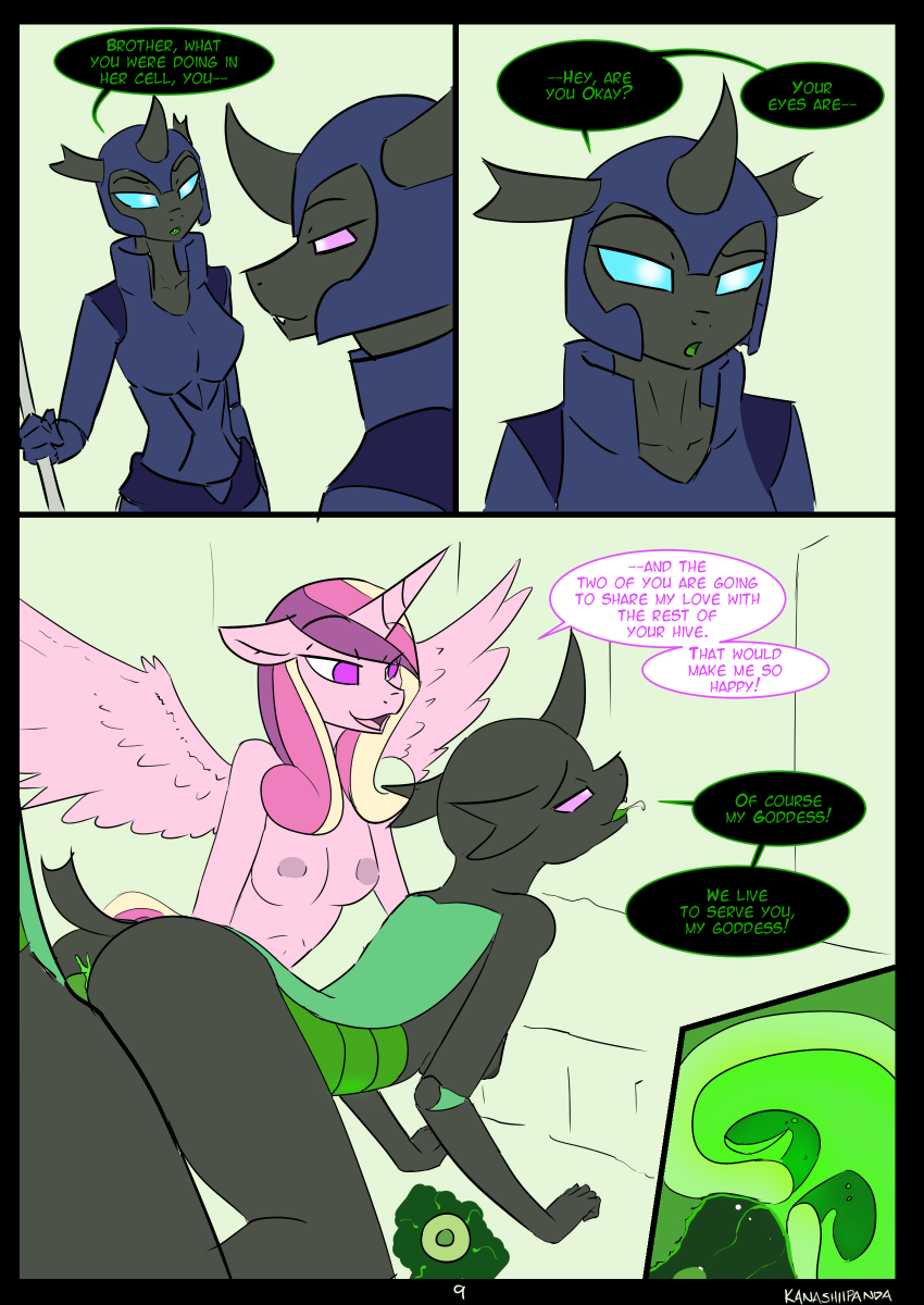 alicorn animal_genitalia animal_penis anthro anthrofied areola armor arthropod blue_eyes bodily_fluids breasts brother brother_and_sister changeling colored_cum comic cum cum_in_pussy cum_in_uterus cum_inside dialogue drone_(mlp) english_text equid equine_penis fangs female friendship_is_magic from_behind genital_fluids green_cum headgear helmet hi_res horn horsecock impregnation incest kanashiipanda male mammal mind_control my_little_pony nude open_mouth ovum penetration penis pink_eyes princess_cadance_(mlp) prison purple_eyes pussy sex sibling sister spread_legs text unusual_cum uterus vaginal_penetration wings x-ray