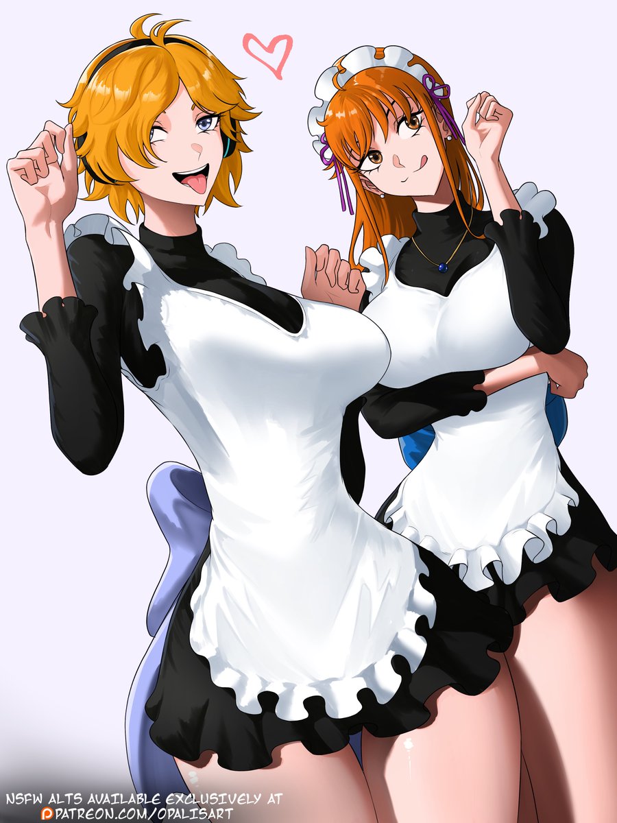 maid nami_(one_piece) one_piece opalisart vegapunk_lilith