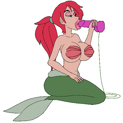 1girls, ariel, bambook, breasts, dildo, fellatio, female, female only, gif, large breasts, merfolk, mermaid, sex toy, sucking dildo, tagme, the little mermaid, the little mermaid (1989 film), transparent background