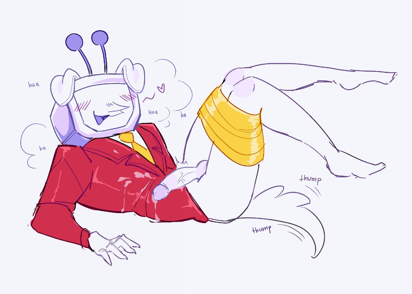 blush, cum, deltarune, dog ears, dog tail, gay, male, penis, submissive, tenna (deltarune)