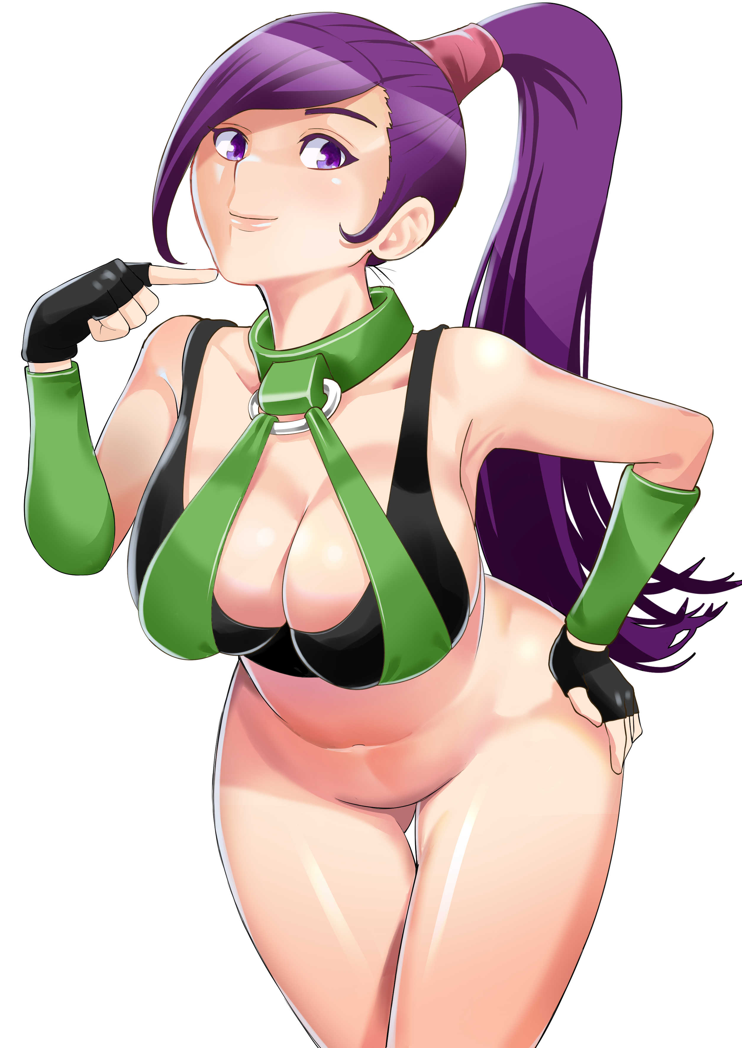 1girls, big breasts, breasts, clothing, dragon quest, dragon quest xi, female, female only, jade (dq11), large breasts, machida-san, purple eyes, solo, tagme