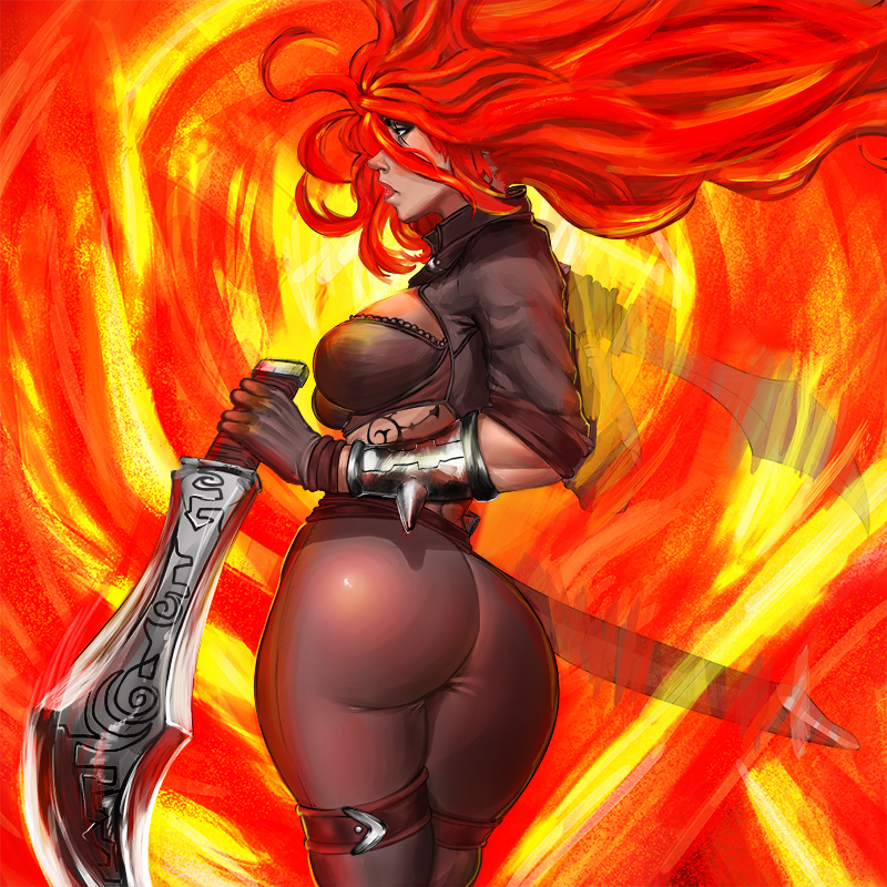 ass, big ass, big breasts, breasts, female, huge ass, katarina du couteau, league of legends, rafael fonseca art, tight clothing, tights
