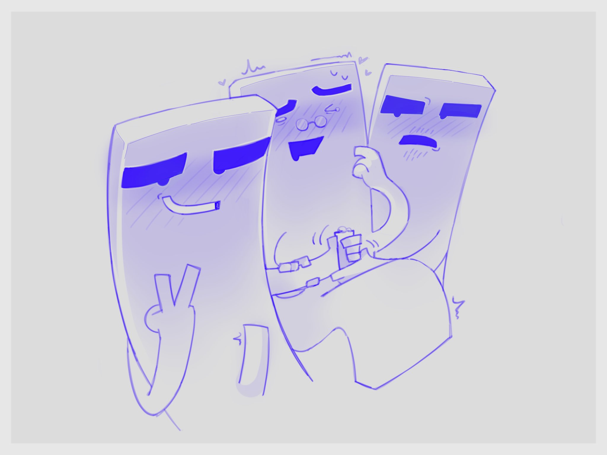 2026, 2d, 3boys, cock, collaborative handjob, dick, gay, handjob, lesbian space princess, male, male only, malien josh, malien larry, malien leader, peace sign, penis