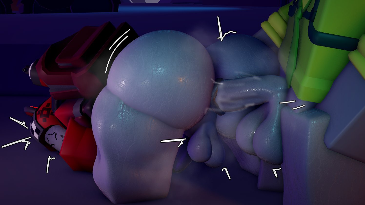 2boys, 3d, anal, anal penetration, arccaa5, ass, boombox (phighting), bottomless, bottomless male, cock in ass, gay, male, motion lines, penis, phighting, public sex, roblox, roblox game, robloxian, skateboard (phighting), sweat, sweaty, tagme