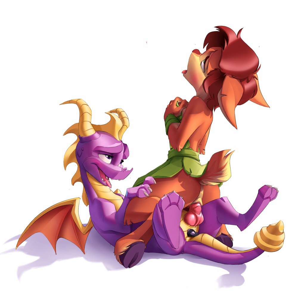 activision animal_genitalia animal_penis anthro buttplug dragon duo elora faun female female_penetrated feral horn knot lewdango looking_pleasured male male_penetrating male_penetrating_female membrane_(anatomy) membranous_wings open_mouth penetration penis pussy sex sex_toy simple_background spyro spyro_the_dragon straight tongue tongue_out vaginal_penetration video_games white_background wings