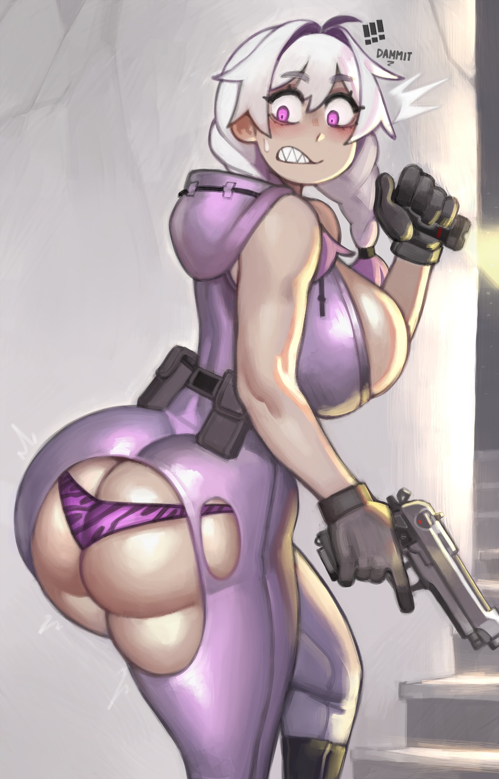 1girls, ass, ass bigger than head, big ass, big breasts, big thighs, breasts, breasts bigger than head, bubble ass, bubble butt, curvy, curvy body, curvy female, curvy figure, curvy hips, fat ass, hourglass figure, huge ass, huge breasts, huge butt, huge thighs, kelvin hiu, massive thighs, original, panties, pinup, ripped bodysuit, ripped clothes, ripped clothing, ripped pants, sexy, sexy body, thick ass, thick legs, thick thighs, thighs, thunder thighs, thunderthighs, tits, tits bigger than head, torn bodysuit, torn clothes, torn clothing, venus body, violet (kelvin hiu), wide hips, wide thighs