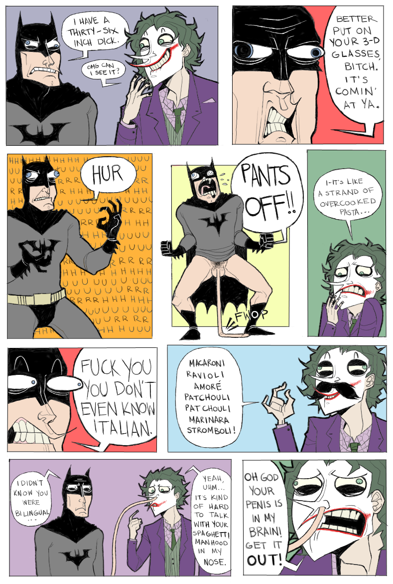 batman batman_(series) comic dc_comics gay joker male male_only the_dark_knight yaoi