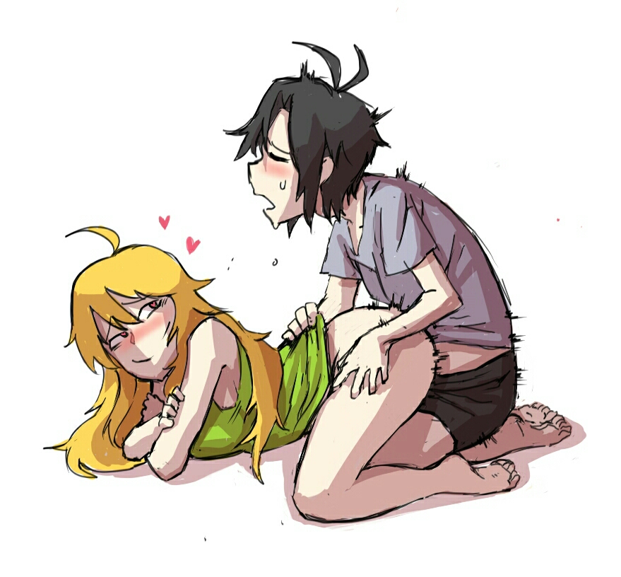 1futa, 1girls, ahe gao, ahoge, all fours, artist request, ass, bent over, black hair, blonde hair, blush, bottomless, breasts, closed eyes, clothed, deep penetration, dickgirl, doggy style, erection, female, female penetrated, femsub, from behind, fucked silly, futa on female, futa penetrating, futa sans balls, futadom, futanari, heart, heart-shaped pupils, herm, hoshii miki, idolmaster, intersex, kikuchi makoto, long hair, looking back, looking pleasured, mostly nude, motion lines, open mouth, pleasure face, pussy, sex, short hair, sweat, vaginal penetration