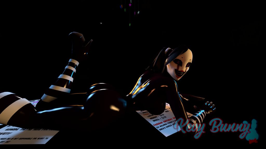 ass, big ass, female, five nights at freddy's, high heels, marionette (fnaf), puppet (fnaf), solo