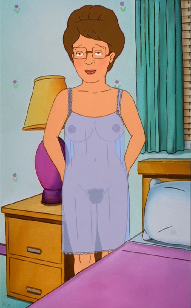 female female_only glasses king_of_the_hill mole nightgown peggy_hill pubic_hair tagme