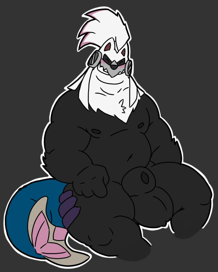 1boy 2019 animal_genitalia anthro anthrofied balls bara big_balls big_testicles bigeyebrowsdoggo black_penis blush chimera chubby closed_eyes foreskin furry huge_ass hybrid kaiser_(thiccvally) looking_at_viewer male male_only moobs nintendo nude original_character overweight overweight_male pecs penis pokémon_(species) pokemon pokemon_(species) pokemon_sm sheath silvally simple_background smile solo teeth testicles thick_thighs uncircumcised video_games wide_hips