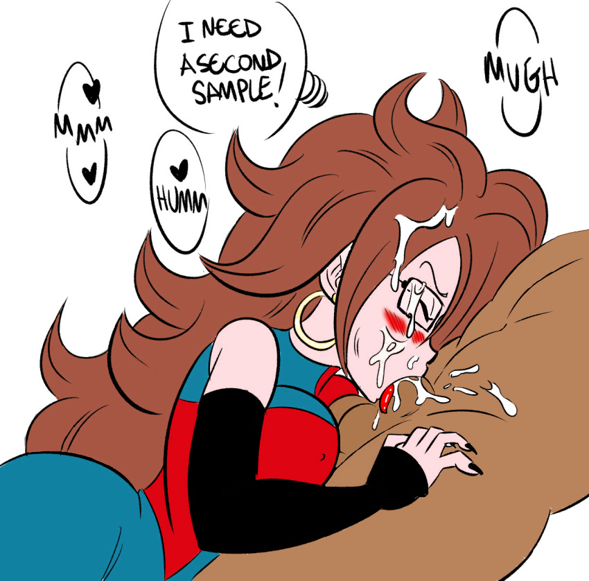 android 21, android 21 (human), dragon ball, dragon ball fighterz, edit, fellatio, female, funsexydragonball, oral, tagme