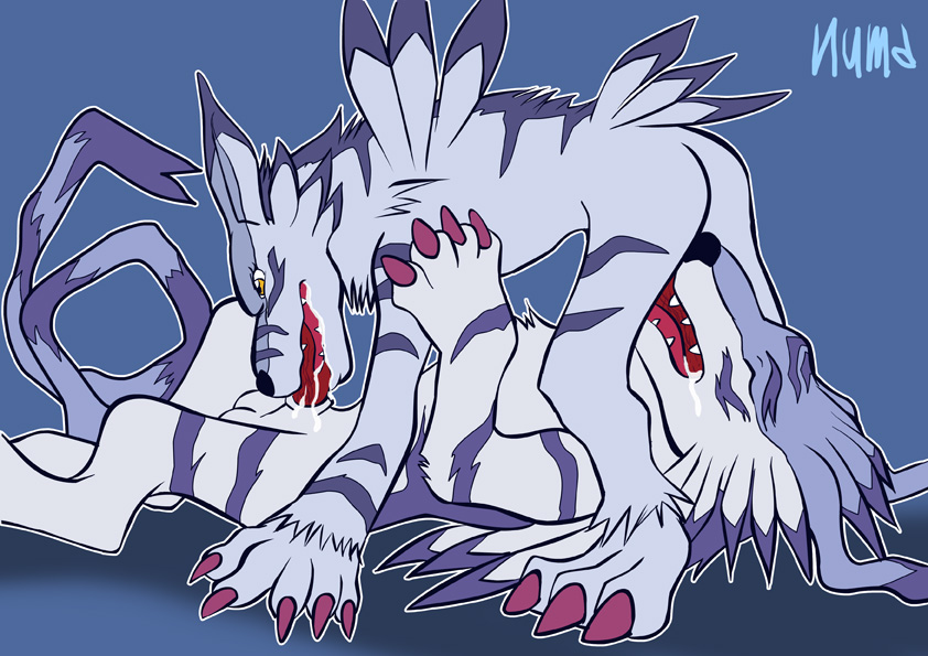 digimon garurumon gay male male/male male_only tagme weregarurumon yaoi