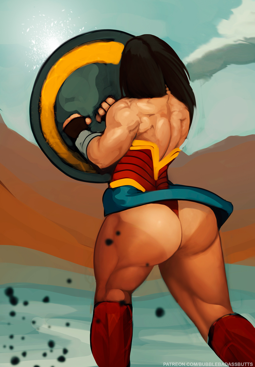1girls, abs, amazon, armor, ass, athletic, back view, bare shoulders, biceps, big ass, big butt, black hair, boots, bracelet, breasts, bubble ass, bubble butt, bubblebadassbutts, busty, dc, dc comics, diana prince, fantasy, female, female focus, female only, g-string, hourglass figure, knee boots, long hair, muscles, muscular, muscular female, shield, skirt, solo, solo female, standing, tagme, thick thighs, thong, toned, toned female, upskirt, wedgie, wide hips, wonder woman, wonder woman (series)