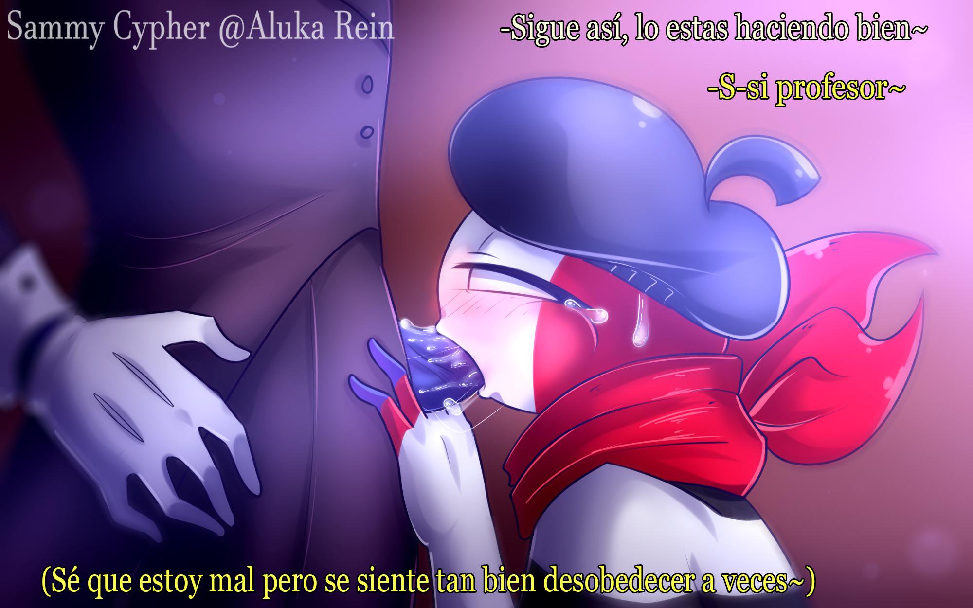 alukarein, beret, blush, countryhumans, crying, crying with eyes open, cum, cum in mouth, france, france (countryhumans), gay, gloves, male, mouthful, oral, oral sex, spanish text, striped shirt, sweat, sweatdrop, united kingdom (countryhumans), yaoi