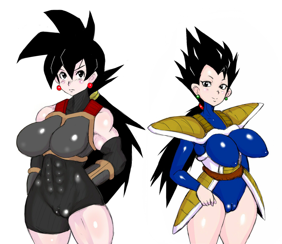 2019 2girls abs armor battle_armor big_breasts bimbo black_eyes black_hair bodysuit breasts busty cameltoe cleavage dragon_ball dragon_ball_z earrings erect_nipples female female_focus female_goku female_only female_saiyan female_vegeta genderswap genderswap_(mtf) hair_tie large_breasts long_hair miyawoo multiple_girls muscular muscular_female nipple_bulge ponytail rule_63 saiyan saiyan_armor saiyan_tail smile son_goku spiky_hair tail vegeta very_long_hair voluptuous white_background