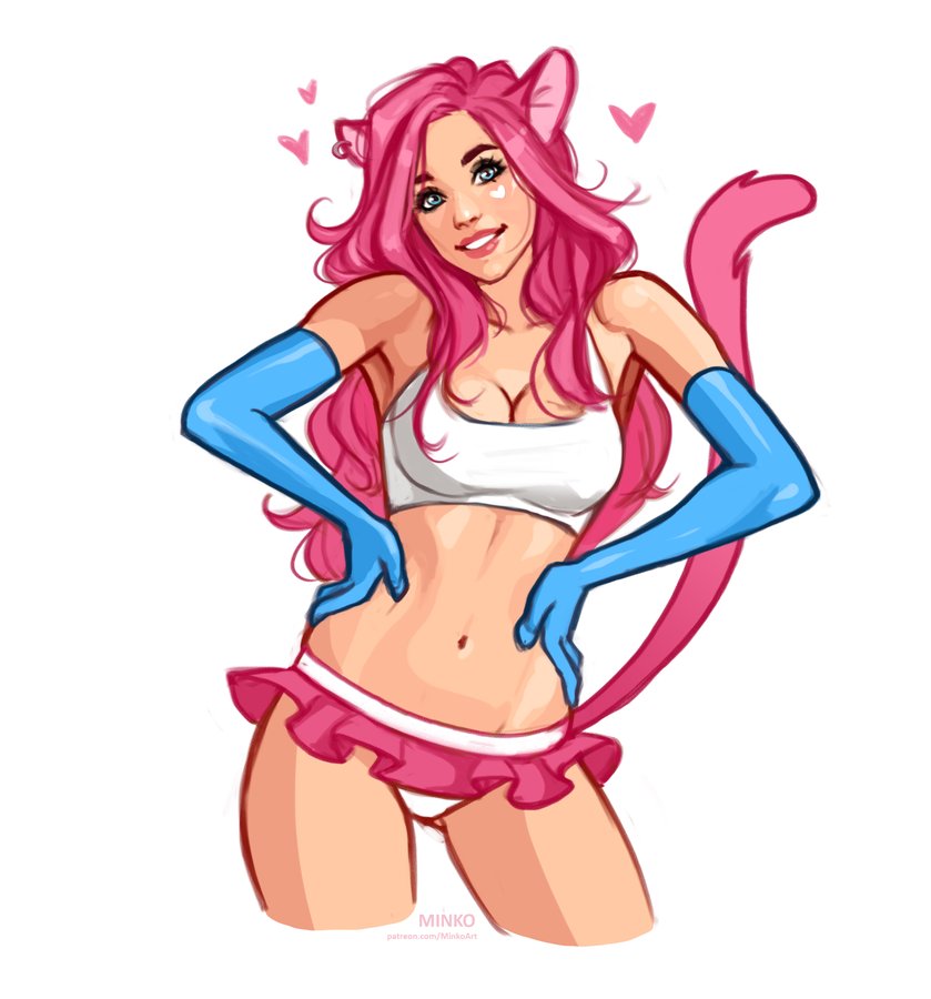 1girls animal_ears athletic athletic_female big_breasts breasts busty cat_ears cat_tail catgirl cleavage curvaceous curvy curvy_female curvy_figure digital_drawing_(artwork) digital_media_(artwork) elena_(minko) eyebrows eyelashes eyes female female_focus female_only fit fit_female hair hips hourglass_figure huge_breasts large_breasts legs light-skinned_female light_skin lips microskirt minko olena_minko original original_character pale-skinned_female skirt slim slim_waist solo solo_female thick thick_legs thick_thighs thighs top_heavy upper_body voluptuous waist wide_hips