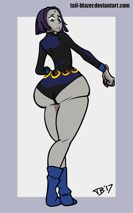 1girls, animated, ass, ass built separately, ass expansion, ass focus, ass jiggle, ass shake, big ass, big butt, bottom heavy, bubble ass, bubble butt, clothed, clothes ripping, dc, dc comics, expansion, fat ass, fat butt, female, female only, footwear, forehead jewel, growth, huge ass, jiggle, large ass, light skin, light-skinned female, pale skin, pale-skinned female, purple hair, rachel roth, raven (dc), ripped clothes, ripped clothing, shoes, solo, tail-blazer, teen titans