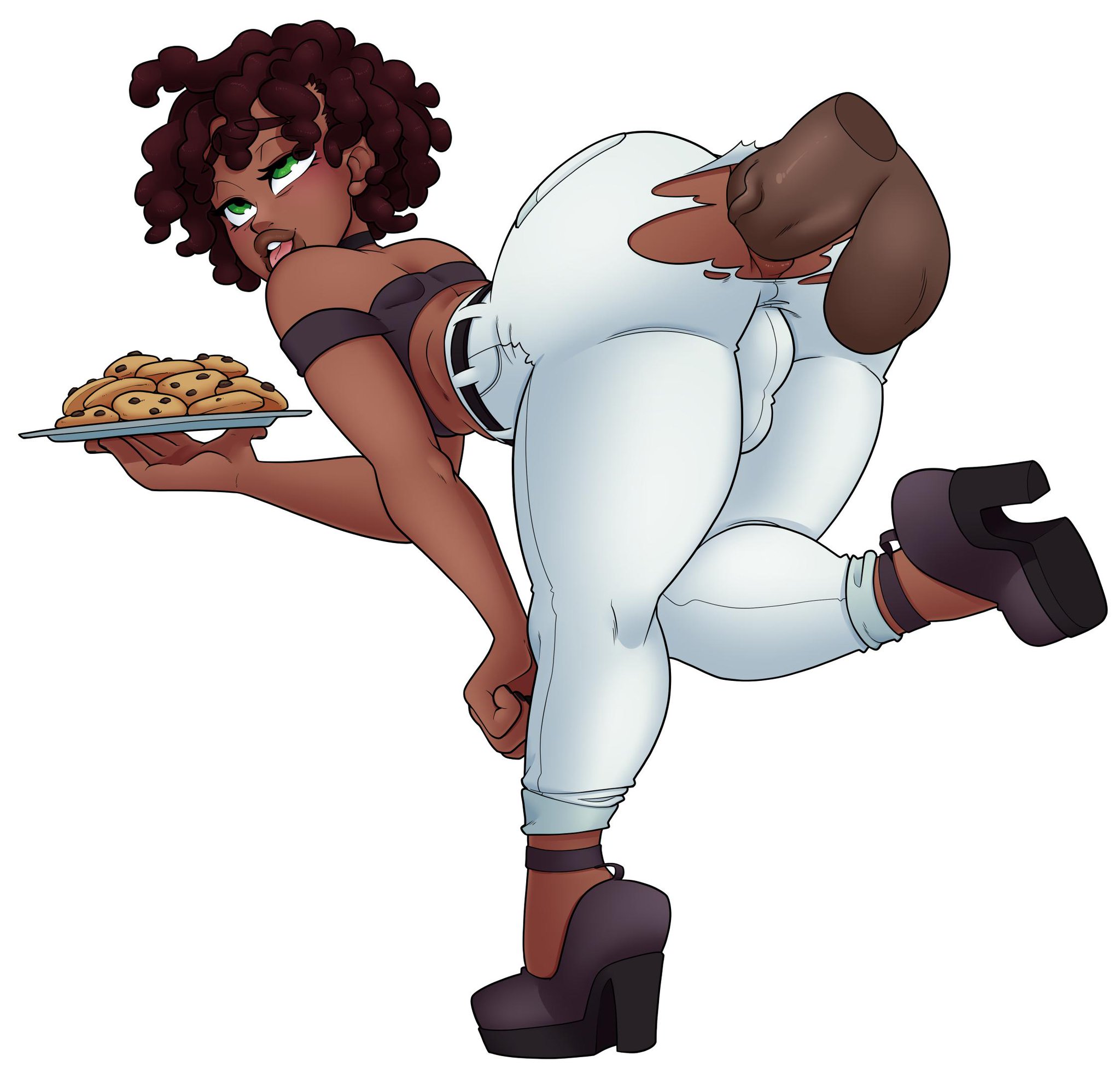 1boy, 2019, ahe gao, anal, anal grip, anus, ass, backsack, balls, ballsack, big ass, bulge, character request, choker, crossdressing, dabunnox, dark skin, dark-skinned femboy, dark-skinned male, disembodied penis, femboy, fucked silly, girly, high heels, male, male only, penis, sissy, thick thighs, torn clothes, toto (patito papito), trap, yaoi