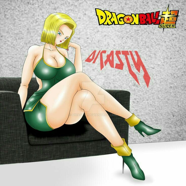 1girls, 2d, android 18, ass, blonde hair, blue eyes, breasts, cleavage, curvy, dicasty, dragon ball, erect nipples, female, huge areolae, huge ass, huge breasts, nipples, puffy nipples, red lips, short hair, solo, thick lips, voluptuous, wide hips