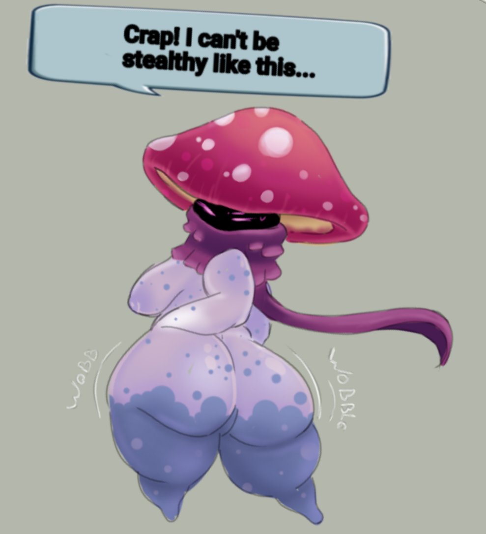 , anthro, anthrofied, ass, big breasts, breasts, electronic arts, female, flora fauna, mapuliart, night cap (pvz:bfn), plant, plant humanoid, plantie, plants vs zombies, plants vs. zombies, popcap games, video game character, video games