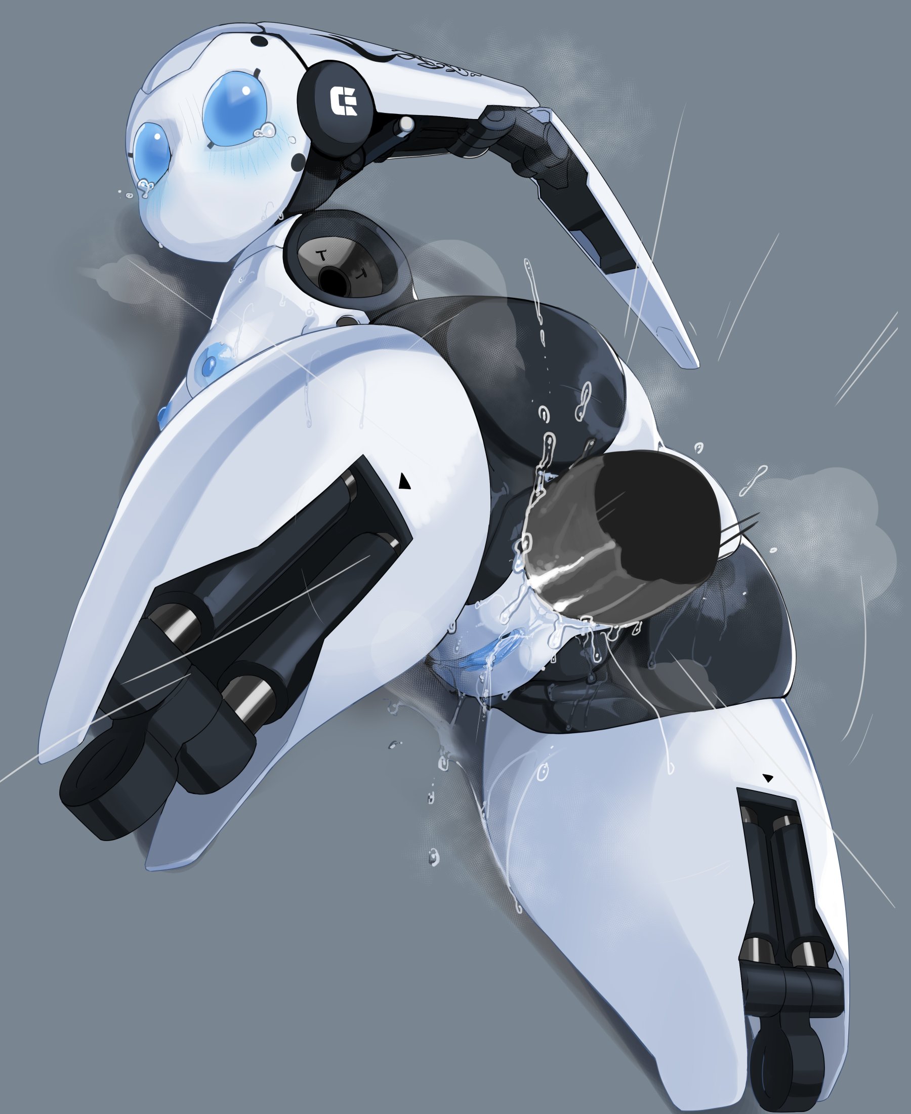1girls, anal, anal sex, ass, big ass, blue eyes, blue nipples, blue pussy, breasts, drossel von flugel, female, fireball (series), male, mdthetest, medium breasts, mouthless, nipples, penetration, penis, pussy, quadruple amputee, robot, robot girl, robot humanoid, tears, thick thighs, vagina