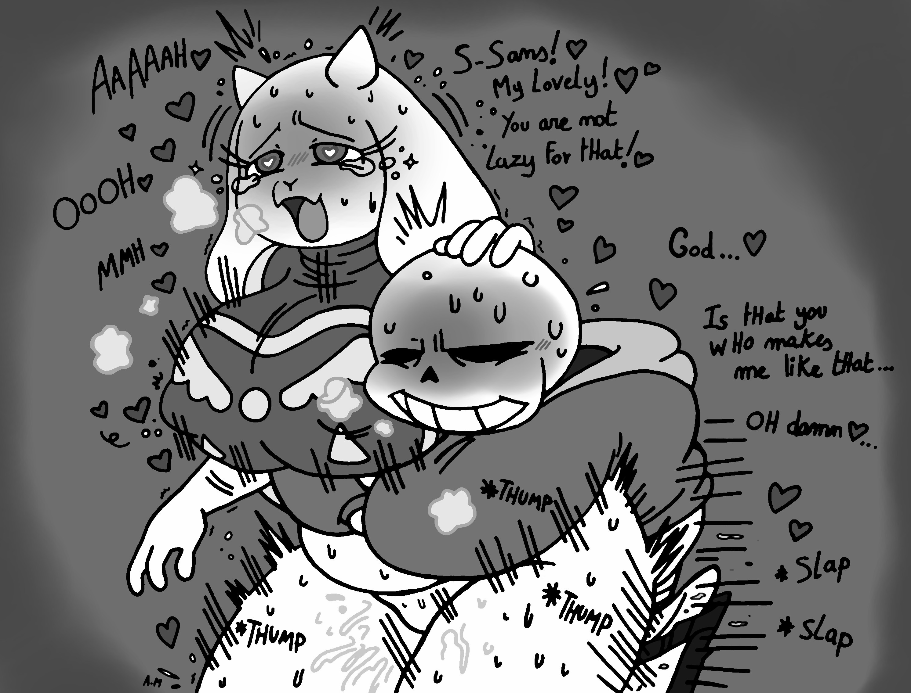 1boy, 1girls, anthro, anthro penetrated, belly, big, big ass, big breasts, big butt, blush, bone, breasts, butt, chubby, chubby female, clothed, clothed female, clothed male, clothed sex, crying, curves, duo, embarrassed, female, furry, goat, horny, large breasts, male, male/female, nipples, noursteddy, penetration, penis, penis in pussy, penis in vagina, pussy, sans, sex, size difference, skeleton, smaller male, smile, straight, sweatdrop, tears, thick, thick thighs, toriel, undertale, vaginal penetration, wet, wet body, wet pussy