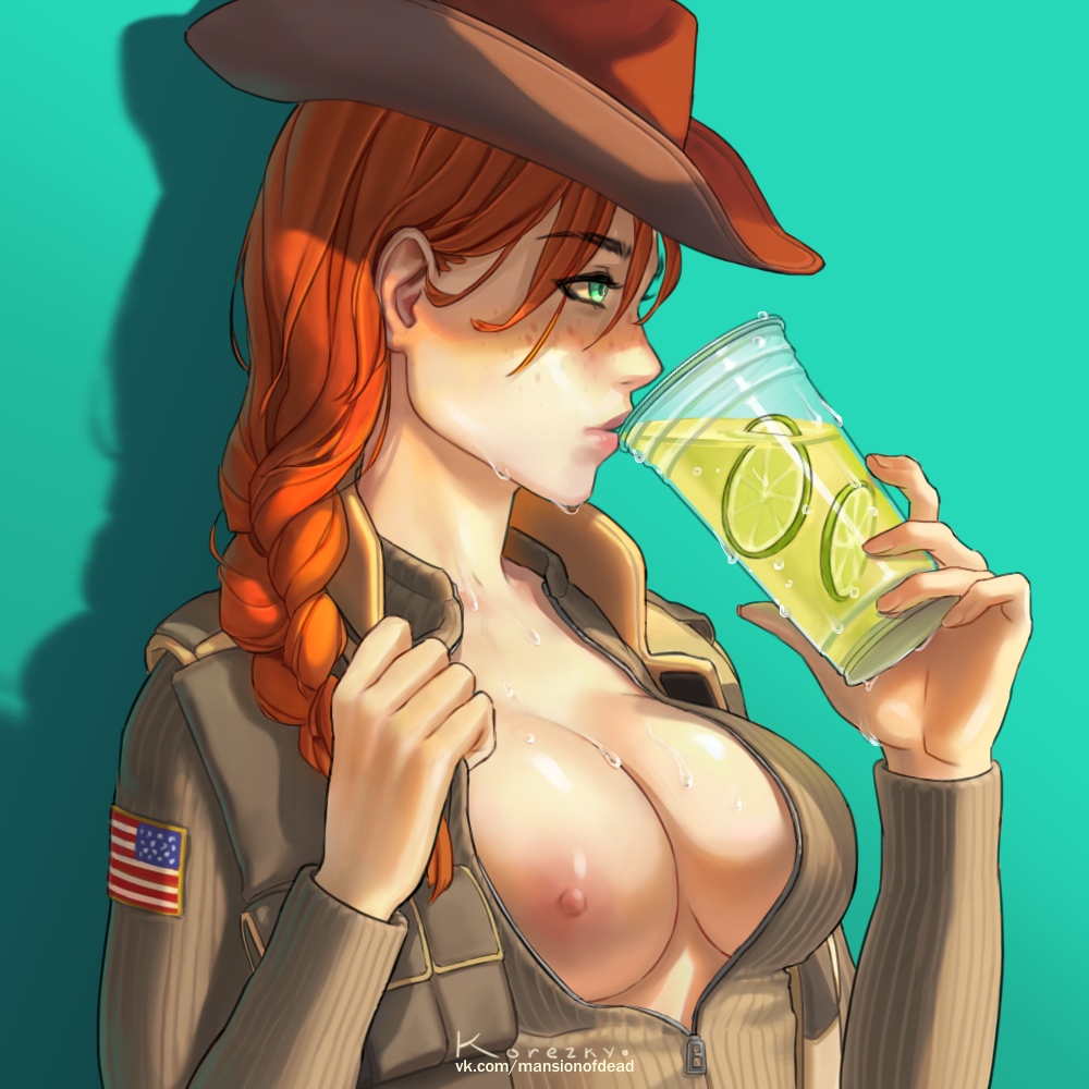 1girls ash_(rainbow_six) cow_girl cowboy_hat korezky rainbow_six rainbow_six_siege tagme tom_clancy