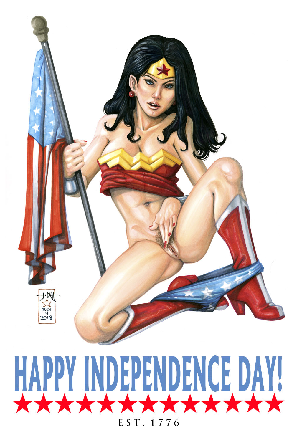 4th_of_july abs american_flag athletic big_breasts black_hair boots bracelet breasts busty cleavage clitoris dc dc_comics diana_prince earrings eyelashes eyeliner female female_focus female_only fingering flag full_body hourglass_figure lipstick long_hair mascara masturbation nail_polish navel pinup pose posing pubic_hair pussy sitting solo tagme tcatt thick_thighs toned toned_female vagina wide_hips wonder_woman wonder_woman_(series)