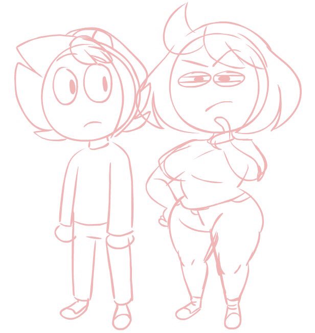 claire_&_james clarissa_macias d00dlejam female hips human james_bear monochrome sketch thick_thighs thighs wide_hips