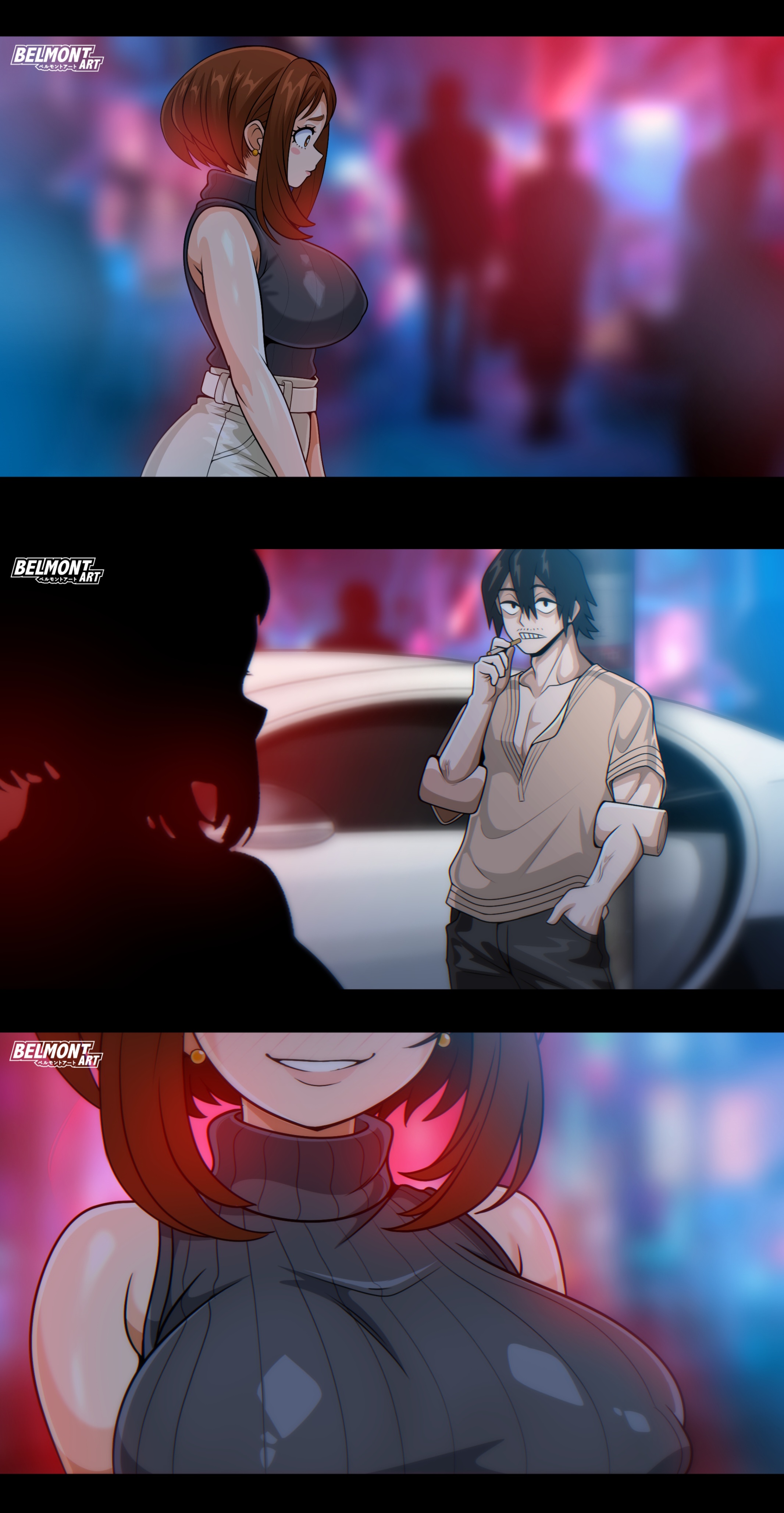 1girls, 2boys, ass, balls, bed, bedroom, belmont, big ass, big balls, big breasts, big butt, big cock, big hips, big nipples, big penis, big thighs, black eyes, black hair, blush, boku no hero academia, breasts, brown eyes, brown hair, cock, comic, comic strip, cowgirl position, doggy style, female, gigantic ass, gigantic boobs, gigantic breasts, gigantic butt, gigantic cock, gigantic hips, gigantic penis, gigantic thighs, gigantic tits, green eyes, green hair, hanta sero, heart, heart symbol, heart-shaped pupils, hips, huge ass, huge balls, huge boobs, huge breasts, huge butt, huge cock, huge hips, huge nipples, huge thighs, izuku midoriya, japanese, japanese female, japanese male, male, male/female, massive ass, massive boobs, massive breasts, massive butt, massive cock, massive hips, massive penis, massive thighs, massive tits, my hero academia, netorare, nipples, ntr, nude, nude female, nude male, ochako uraraka, penis, sex, sex on bed, short hair, slutty female, thick thighs, thighhighs, thighs, tight clothing, wide hips, wide thighs