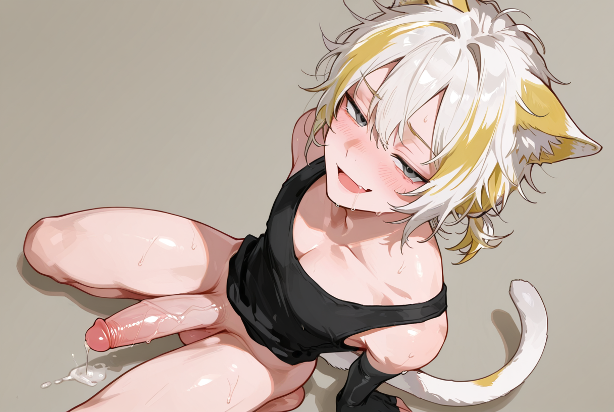 Beautiful juicy femboy in a sensual stance