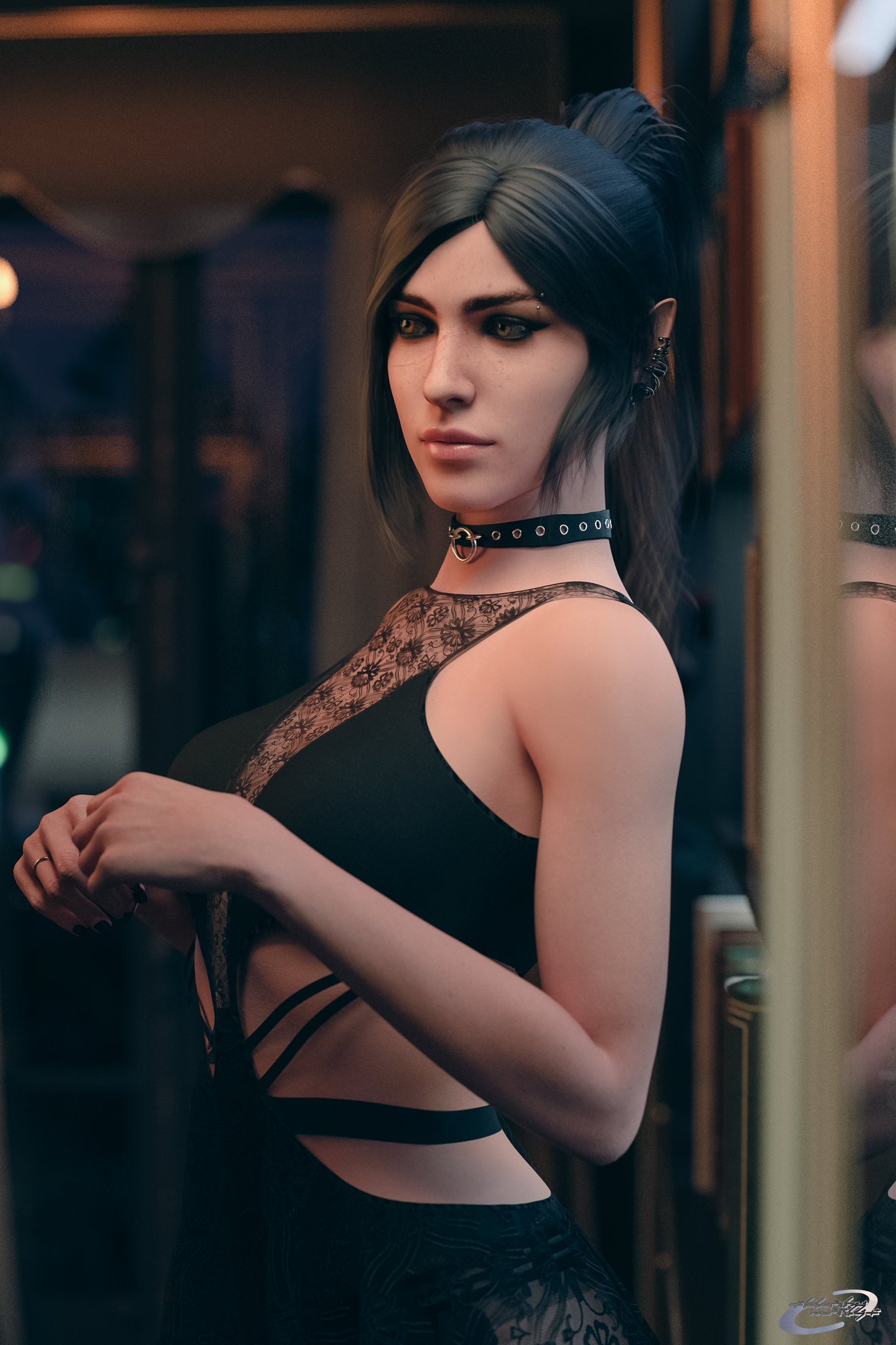 1girls, 3d, baldur's gate, baldur's gate 3, blushymostly, breasts, chest, curvaceous, curvy, curvy figure, dark hair, dungeons and dragons, elf, elf female, elf girl, female, half-elf, half-elf female, hips, hourglass figure, humanoid, legs, light skin, light-skinned female, mature, mature female, shadowheart, slim waist, thighs, waist