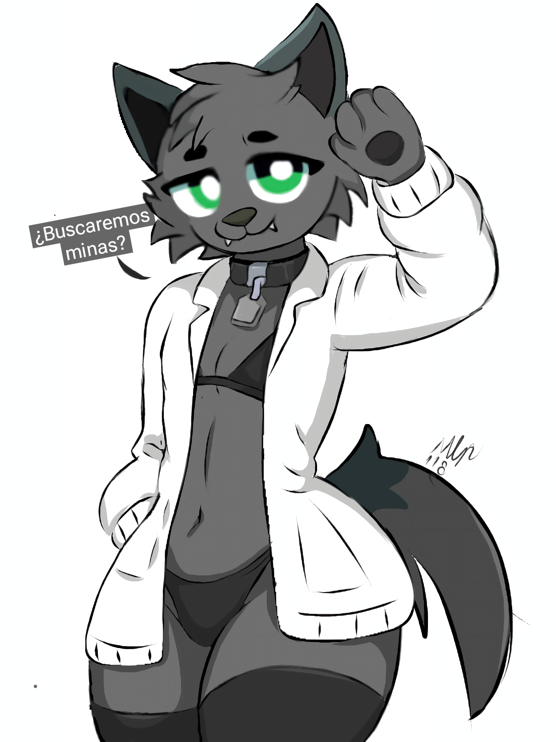 big ass, bobicraft, femboy, furry, furry only, green eyes, male, minecraft, mlp118edit, solo, spanish text, wolf