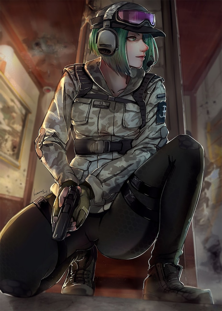 1girls, ela (rainbow six), female, rainbow six, rainbow six siege, spread legs, tagme, tight clothing, tom clancy, yoga pants