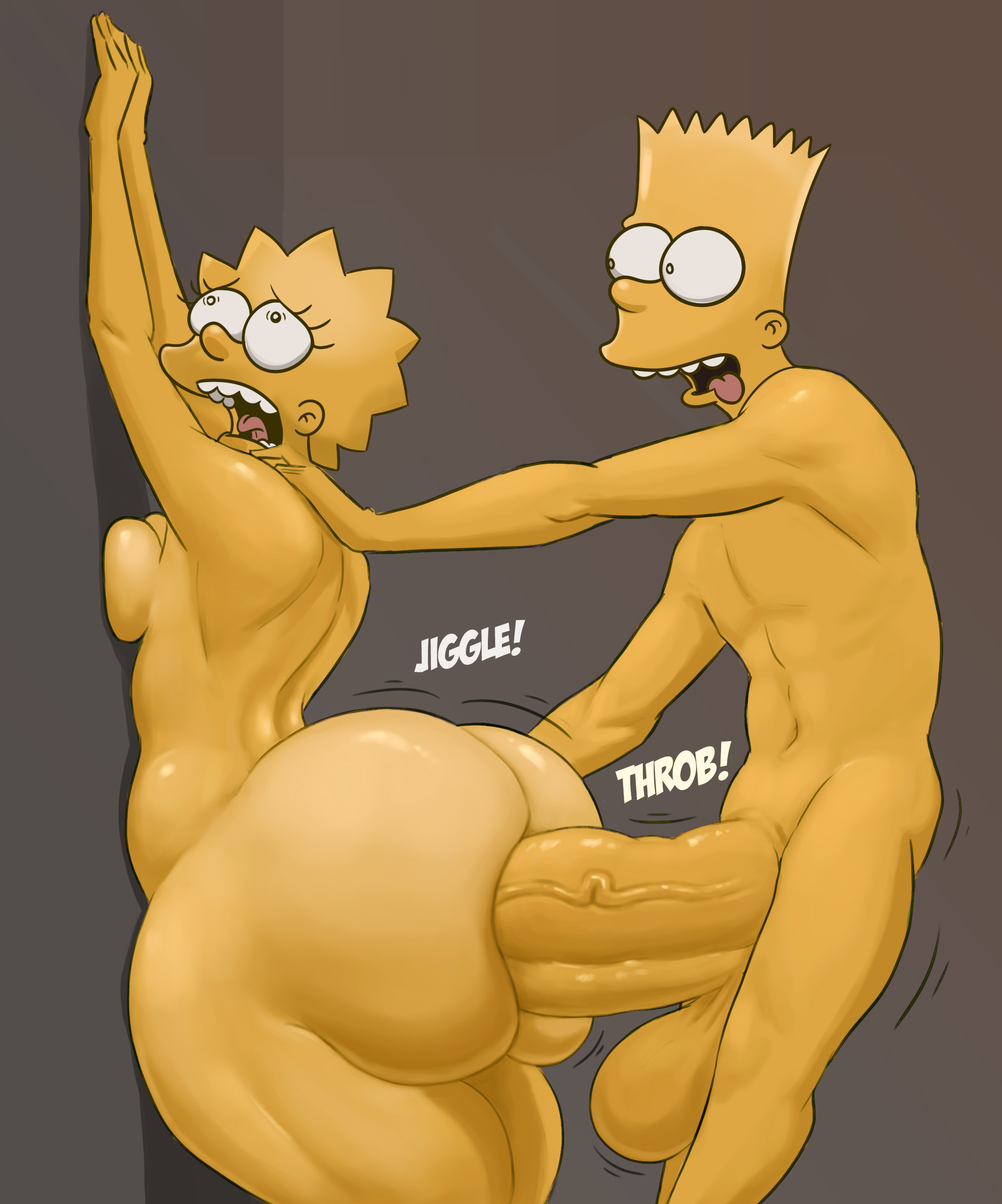 against wall, anal, anal sex, ass, balls, bart simpson, big ass, breasts, curvaceous, curvy, edit, english text, female, huge ass, huge balls, huge cock, huge penis, hyper, hyper ass, hyper balls, hyper butt, hyper penis, incest, large ass, lisa simpson, male, massive ass, medium breasts, monster cock, penis, questionable consent, rough sex, sex, shiin (edit), the simpsons, thick thighs, thighs, third-party edit, wide hips, yellow skin