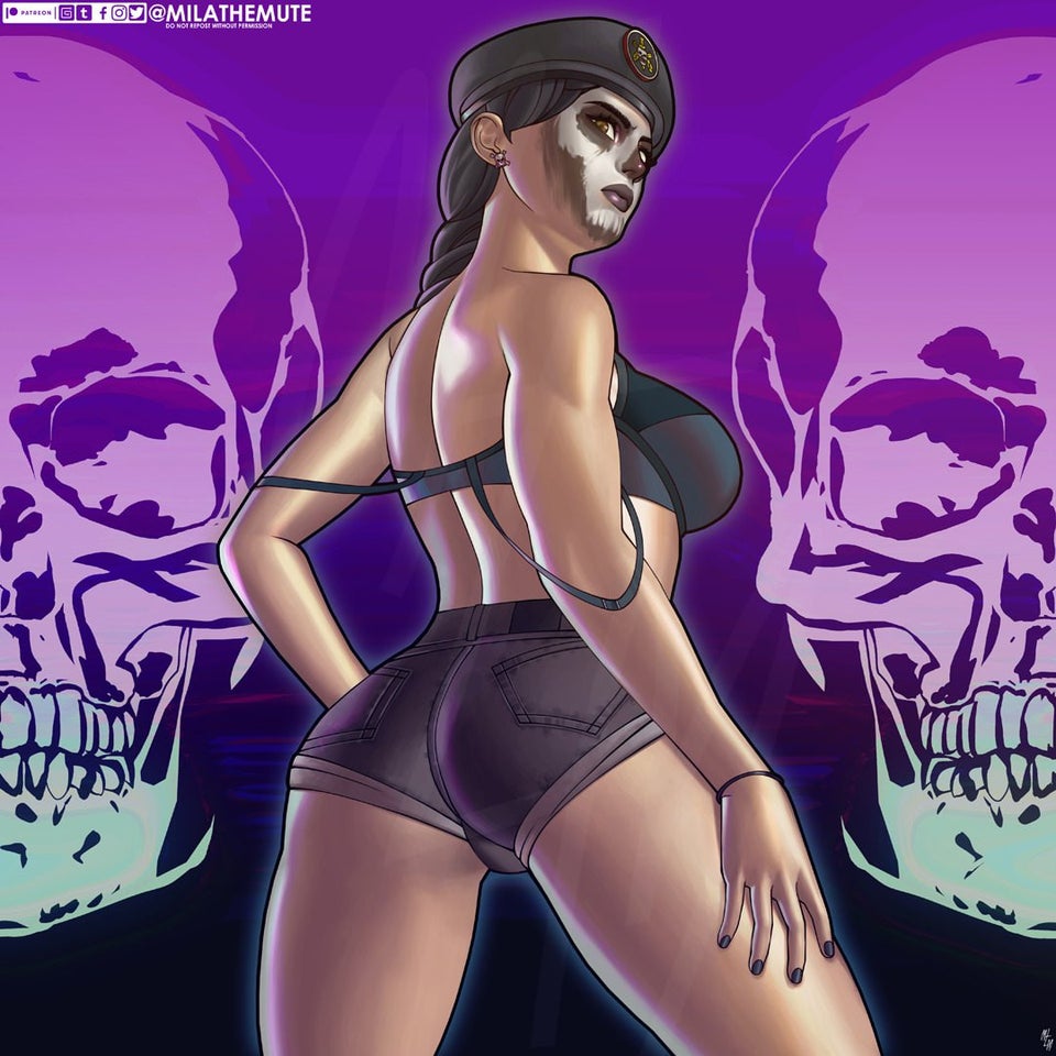 1girls, ass, booty shorts, brazilian, brazilian female, caveira (rainbow six), female, mila the mute, rainbow six, rainbow six siege, tagme, tight clothing, tom clancy, ubisoft