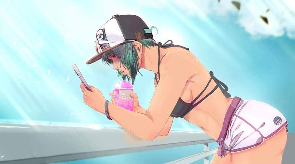 1girls, bent over, booty shorts, ela (rainbow six), female, rainbow six, rainbow six siege, sunglasses, sunglasses on head, tagme, tom clancy