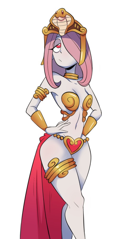 1girls, alternate costume, bikini, bikini armor, cellix1, costume, female, female only, gem, impossible clothes, jewelry, little witch academia, long hair, purple hair, revealing clothes, solo, sucy manbavaran