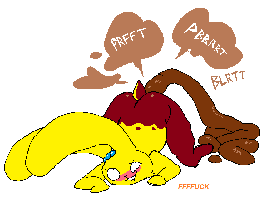 anthro ass ass_up bite biting_lip biting_own_lip blue_body blushing_profusely brown_body candy chocolate dessert empty_eyes english_text excessive_feces fakemon fart fart_cloud feces feces_pile female floppy_ears food food_creature food_feces fur hyper hyper_feces hyper_feces_pile lagomorph leporid living_marshmallow mammal mochamel_(theonetruesinner) peeps pooping_on_floor profanity rabbit raised_tail scat scatplay scut_tail self_bite short_tail simple_background solo sound_effects tail teeth text theonetruesinner unusual_feces white_background yellow_body yellow_fur