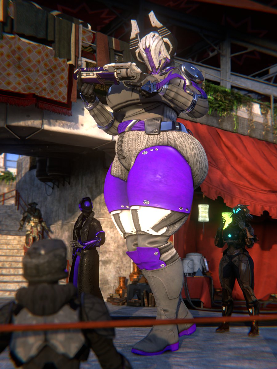 ass background_character big_ass big_breasts breasts bubble_butt bungie destiny_(game) destiny_2 female female_focus guardian_(destiny) gun huge_ass qzk_forte ranged_weapon tagme thick thick_ass thick_thighs thighs warlock_(destiny) weapon wide_hips