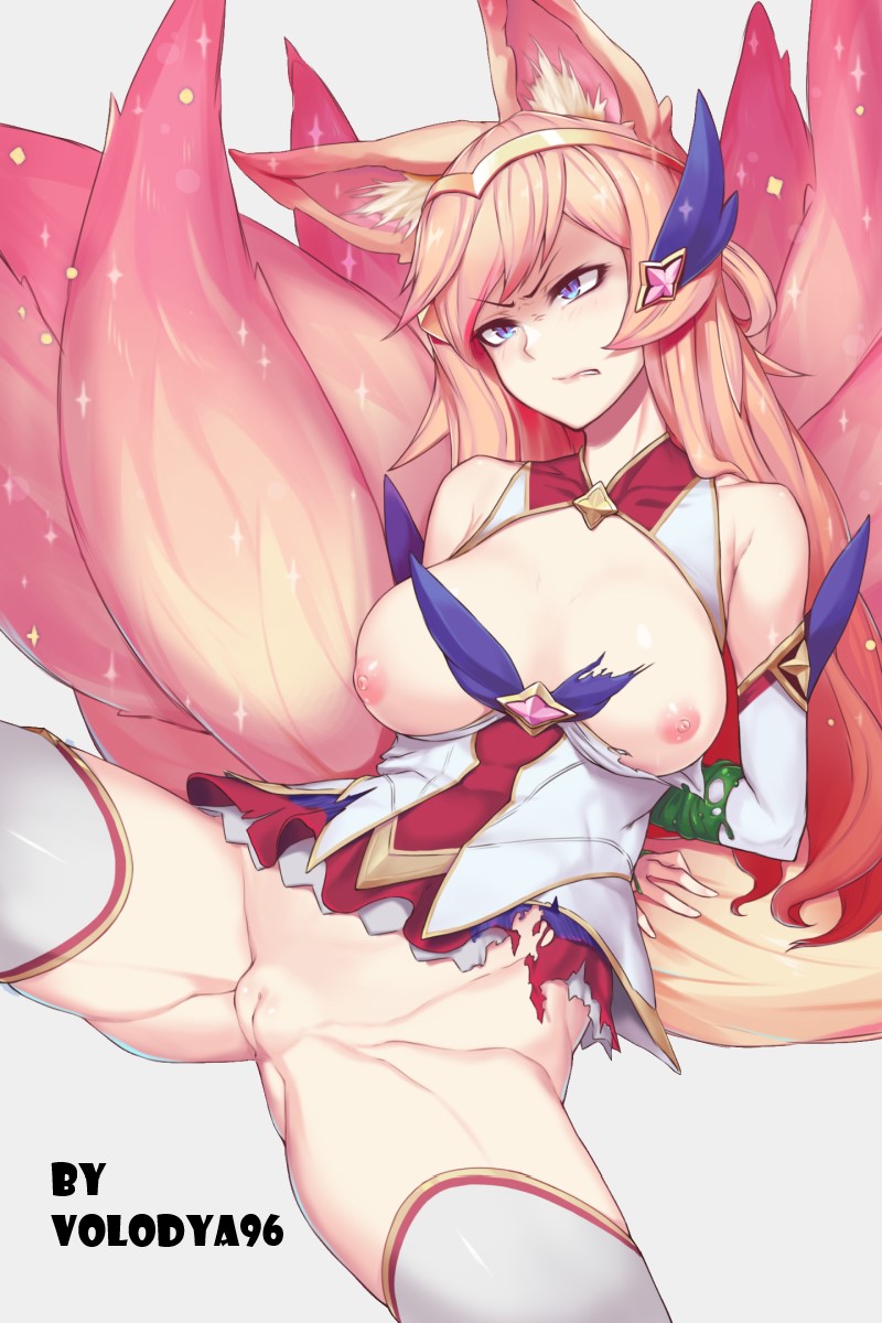 1girls ahri breasts female league_of_legends star_guardian star_guardian_ahri star_guardian_series tagme uncensored yanje