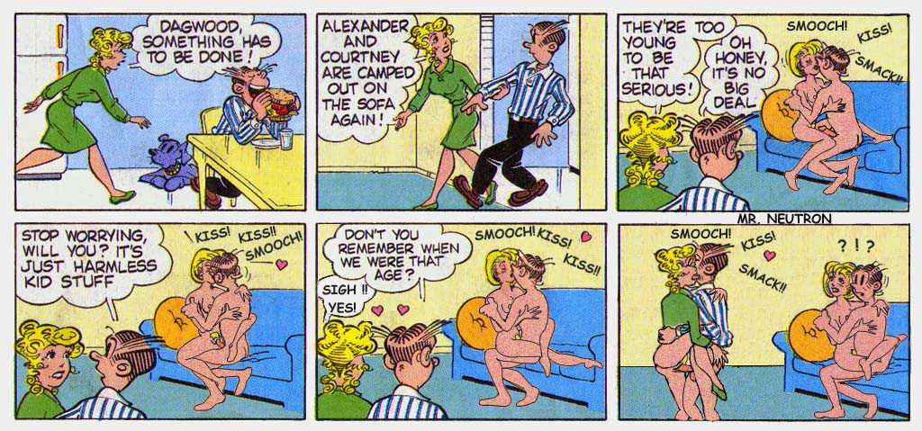 alexander_bumstead blondie_(comic) blondie_bumstead casual clothing courtney dagwood_bumstead daisy_bumstead female human male pale_skin