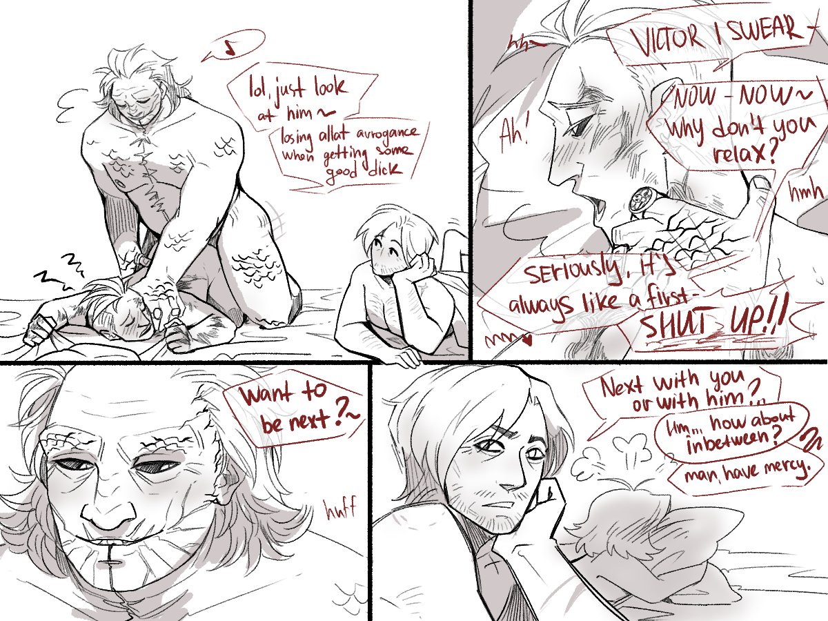 cuckold, gay, gay male, gay sex, grace ashcroft, leon scott kennedy, lilydei, male/female, male/male, resident evil, resident evil 9: requiem, victor gideon, yaoi, zeno (resident evil requiem)
