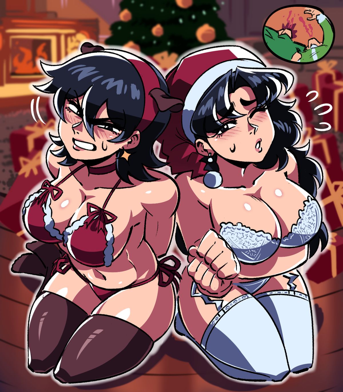 christmas, reiko (tinafate), reimi (tinafate), tagme, the dragon tamer, tinafate1